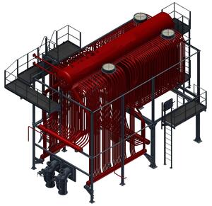 Котел ДКВр-4-13ГМ Котел ДКВр-4-13ГМ – двухбарабанный, вертикально-водотрубный котел, реконструированный, производительностью 4 тонны пара в час. Котел предназначен для выработки насыщенного пара посредством сжигания газа или жидкого топлива для технологических нужд промышленных предприятий, в системы отопления, вентиляции и горячего водоснабжения.